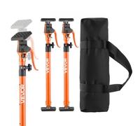 VEVOR Étai de Soutien Télescopique 64,5-115 cm Poteau de Support Réglable Lot de 2, Tige Dégagement Rapide, Acier, Charge 100 kg, Étai pour Plafond, Installation d'Armoires, Levage de Cloisons Sèches