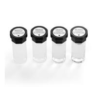 VEVOR Étalon de Turbidité 20/100/400/800 NTU 20 mL Chacun, Solution d'Étalonnage de Turbidité Standard, Solution de Recharge pour Turbidimètre TN1000, Insert de Protection Antichoc, Flacon Scellé