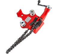 VEVOR Étau à chaîne à vis pour établi - Capacité de tuyau de 0,6 à 12,7 cm - Étau robuste avec manivelle - Mâchoire revêtue de néoprène - Matériau en fonte idéal pour une variété de tuyaux