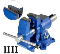 VEVOR Étau d'Établi 132 mm Étau de Table Pliable Base Pivotante Polyvalent, Étau de Fraisage Meulage de Précision Étau en Fonte Ductile Force de Serrage 30 kN, Outil Serrage pour Serrer Fixer la Pièce
