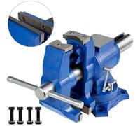 VEVOR Étau d'Établi 152 mm Étau de Table Pliable Base Pivotante Polyvalent, Étau de Fraisage Meulage de Précision Étau en Fonte Ductile Force de Serrage 30 kN, Outil Serrage pour Serrer Fixer la Pièce