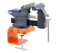 VEVOR Étau d'Établi Largeur de Mâchoire 114 mm Étau de Table en Fonte avec Base Pivotante 270°, Dégagement Rapide, Base Surélevée, pour Travail du Bois, Métaux, Perçage, Découpe, Atelier, Bricolage