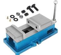 VEVOR Etau d'Établi Ouverture 10cm Hauteur De Mâchoire 3,2cm Force De Serrage Max 19KN Bleu et argent