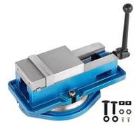 VEVOR Etau d'Établi Ouverture 10cm Pour Le Sciage Le Limage Certains Travaux De Montage Bleu et argent