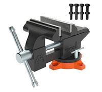 VEVOR Étau d'Établi Polyvalent Largeur Mâchoire 11,5 cm Étau Atelier avec Enclume Fonte Robuste 4,8x4,3 cm Ouverture Mâchoire 8,5 cm Base Pivotante 240° avec Boulons pour Perçage Coupe Serrage Tuyaux