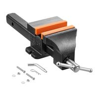 VEVOR Étau Établi Largeur Mâchoire 150 mm Étau Table sur Récepteur Attelage | Pour Sciage, Perçage, Découpe Tubes, en Fonte Ductile, avec Enclume, Profondeur de Gorge 90 mm, Ouverture de Mâchoire 142 mm