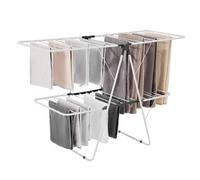 VEVOR Étendoir à Linge Pliable 2 Niveaux avec Pinces à Chaussettes 31 Tiges