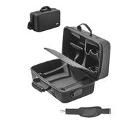 VEVOR Étui de Transport pour PS5, Sac de Voyage pour PlayStation 5 Antichoc en EVA, avec Doublure Douce, Séparateurs Rembourrés, Poignées, Housse de Protection Portable pour Console PS5, Accessoires