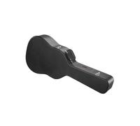 VEVOR Étui Guitare Acoustique Rigide Forme Gourde 1100 mm avec Verrouillage Clés, Poignée, Rembourrage PVC, Doublure Souple, Résistants à l'Eau, pour Guitares Acoustiques de 39-41 po 99-104 cm, Noir