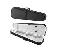 VEVOR Étui pour Violon 4/4, en Nylon, Léger et Portable, Doublure en Peluche, Double Bandoulière, Anti-rayures, Forme Triangulaire Professionnelle, Transport Confortable à l'Épaule ou à la Main, Noir