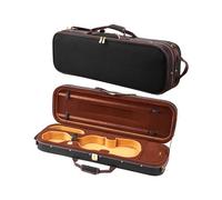 VEVOR Étui pour Violon 4/4, en Nylon, Léger et Portable, Hygromètre Intégré, avec Doublure en Peluche, Double Bandoulière, Anti-rayures, de Forme Oblongue Professionnelle, Transport Confortable, Noir