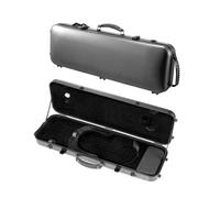 VEVOR Étui pour Violon 4/4, Fibre de Carbone Composite, Léger Portable, Hygromètre Intégré, Doublure Peluche, Double Bandoulière, Anti-rayures, Forme Oblongue Professionnelle, Transport Confortable