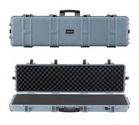 VEVOR Étui Rigide pour Fusil Verrouillable 130,8 cm, Mallette pour Armes Longues avec Mousses Prédécoupées et Roues, Valise à Arme Étanche IP67 et Anti-poussière, Transport Pratique pour Carabine