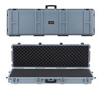 VEVOR Étui Rigide pour Fusil Verrouillable 133,5 cm, Mallette pour Armes Longues avec Mousses Prédécoupées et Roues, Valise à Arme Étanche IP67 et Anti-poussière, Transport Pratique pour Carabine