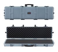 VEVOR Étui Rigide pour Fusil Verrouillable 130,8 cm, Mallette pour Armes Longues avec Mousses Prédécoupées et Roues, Valise à Arme Étanche IP67 et Anti-poussière, Transport Pratique pour Carabine