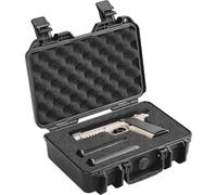 VEVOR Étui Rigide pour Pistolets Capacité 1 Pistolet, Mallette Verrouillable avec Mousse PU Prédécoupée, Étanche et Anti-Poussière, Sac de Transport pour Armes à Feu, 32 × 24 × 11,8 cm, Noir