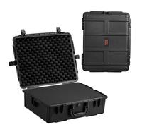 VEVOR Étui Rigide résistant aux intempéries IP67, étui de Protection Robuste avec Mousse prédécoupée et poignées de Traction rétractables, pour Voyage, Chasse, Militaire, Tactique, 620 x 490 x 225 mm
