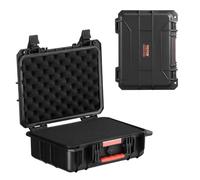 VEVOR Étui rigide résistant aux intempéries IP67, étui de protection robuste avec mousse prédécoupée et poignées de traction rétractables, pour voyage, chasse, militaire, tactique, 380 x 300 x 140 mm