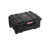 VEVOR Étui rigide résistant aux intempéries IP67, étui de protection robuste avec roulettes, poignée de traction rétractable, 4 clips, 4 trous pour cadenas, mousse insérée, 573 x 450 x 277 mm, 70-85 L
