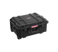 VEVOR Étui rigide résistant aux intempéries IP67, étui de protection robuste avec roulettes, poignée de traction rétractable, 4 clips, 4 trous pour cadenas, mousse insérée, 573 x 450 x 277 mm, 70-85 L