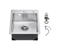VEVOR Évier de cuisine à montage par le haut en acier inox 304 cuve simple 40 cm
