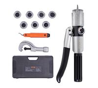 VEVOR Expanseur Tubes Hydrauliques 0,95-2,86 cm Extenseur Hydraulique Tuyau HAVC avec 7 Têtes d'Expansion Outil d'Ébavurage Coupe-tube Kit Élargisseur pour Tubes en Cuivre Aluminium Laiton Acier Doux