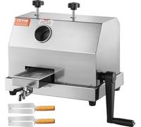 VEVOR Extracteur de canne à sucre commercial, 110 lbs/h Extracteur de canne à sucre à haut rendement avec 3 rouleaux en acier inoxydable, grande entrée 2,4", presse à extraire la canne à sucre manuell
