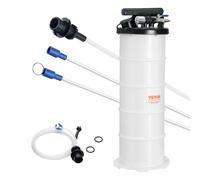 VEVOR Extracteur de Fluide 6,5 L, Pompe à Vide Pneumatique et Manuelle | pour Changement d'Huile Moteur et Évacuation des Fluides Automobiles, avec Jauge et Tuyau d'Aspiration, Utilisation sous Vide