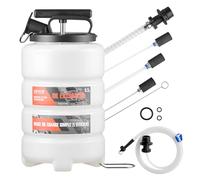 VEVOR Extracteur de Fluides 9,5 L Pompe Vidange Huile Moteur à Aspiration Manuelle pour Voitures, Tondeuses à Gazon, Bateaux, Motos, avec Tuyau 150 cm, 3 Tuyaux d'Extension 120 cm, Réservoir en PEHD