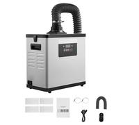 VEVOR Extracteur de Fumée de Soudure 145 W Absorbeur de Fumée de Soudage Débit d'Air 510 m³/h pour Gravure Laser, Impression 3D, avec Filtration 3 en 1, Moteur sans Balais, 10 Vitesses, Télécommande