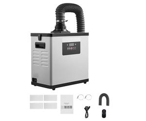 VEVOR Extracteur de Fumée de Soudure 145 W Absorbeur de Fumée de Soudage Débit d'Air 510 m³/h pour Gravure Laser, Impression 3D, avec Filtration 3 en 1, Moteur sans Balais, 10 Vitesses, Télécommande