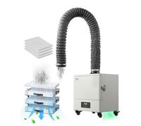 VEVOR Extracteur de Fumée de Soudure, 280 W, Absorbeur de Fumée de Soudage sans Balais, Aspiration 459 m³/h, Filtre 4 Étages, 10 Vitesses, Télécommande, pour Soudure, Gravure Laser, Bricolage Soudage