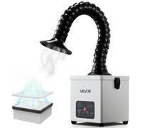 VEVOR Extracteur de Fumée de Soudure 43 W Absorbeur de Fumée de Soudage Débit d'Air 180 m³/h pour Soudage et Bricolage, Compact avec Moteur sans Balais, Système de Filtration 2 en 1, Forte Aspiration