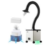 VEVOR Extracteur de Fumée de Soudure, 85 W, Absorbeur de Fumée de Soudage sans Balais, Aspiration 200 m³/h, avec Filtre à 3 Étages, Réglage à 3 Vitesses, pour Soudure, Gravure Laser, Bricolage Soudage