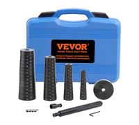 VEVOR Extracteur de Roulement de Roue 52PCs Kit Montage et Démontage Silentbloc et Roulements 49 Disques en Acier 18-65 mm avec Coffret Jeu d'Accessoires pour Presse Roulement Joint Atelier Garage