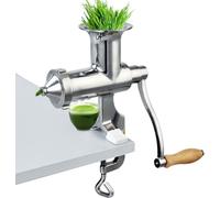 VEVOR Extracteur manuel d'herbe de blé avec vis sans fin extra-longue Extracteur de jus de légumes à feuilles Presse-herbe en acier inoxydable