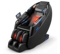 VEVOR Fauteuil de Massage 4D à Gravité Zéro pour Tout le Corps, Repose-pieds Extensible, Chauffage Taille et Jambes, Haut-parleur Bluetooth, Modes Automatiques, Coussins Gonflables, pour Maison Bureau