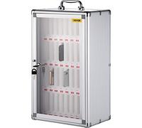 VEVOR Casier de Rangement pour Téléphone Portable 36 Emplacements Cabine Verrouillable pour Téléphone en Alliage d’Aluminium 32x20x51 cm Armoire de Rangement Téléphone Portatif Salle de Réunion Classe