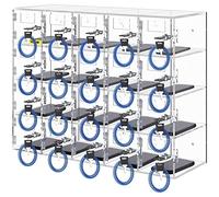 VEVOR Fauteuil de Massage avec Rail SL, Fauteuil Relaxation Massage 4D inclinable, zéro gravité, Mode étirement Yoga, avec Voix IA, Chauffage, 36 airbags, écran LCD, Boutons d'accoudoir, roulettes