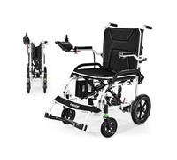 VEVOR Fauteuil roulant électrique pliable léger Capacité 100 kg Autonomie 19,3 km Siège 450 mm