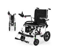 VEVOR Fauteuil Roulant Électrique Pliable Capacité 100 kg 19,3 km Siège 450 mm