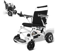 VEVOR Fauteuil roulant électrique pliable motorisé 136 kg siège large 508 mm