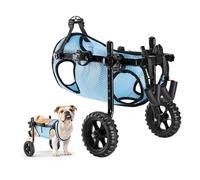 VEVOR Fauteuil Roulant léger à 2 Roues pour Chien - Hauteur réglable - Largeur et Longueur - Chariot pour Chien avec Roues Absorbant Les Chocs - pour Chiens blessés et handicapés