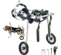 VEVOR Fauteuil roulant pour chiens, fauteuil roulant pour animaux domestiques, réglable, favorise la guérison, chariot pour chiens/fauteuil roulant pour animaux domestiques blessés, handicapés, paraly