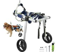 VEVOR Fauteuil roulant pour chiens, fauteuil roulant pour animaux domestiques, réglable, favorise la guérison, chariot pour chiens/fauteuil roulant pour animaux domestiques blessés, handicapés, paraly