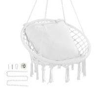 VEVOR Fauteuil suspendu chaise relax macramé coussin pour intérieur extérieur