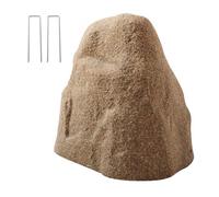 VEVOR Faux Rocher Jardin, Couverture Décorative en Roche Artificielle, Aspect Réaliste, Fausse Pierre Creuse pour Cacher Pompe Puits, Décoration Jardin, Paysage Extérieur, Brun Sable, Petite Taille
