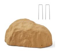 VEVOR Faux Rocher Jardin, Couverture Décorative en Roche Artificielle, Aspect Réaliste, Fausse Pierre Creuse pour Cacher Pompe Puits, Décoration Jardin, Paysage Extérieur, Jaune Sable, Petite Taille