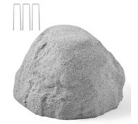 VEVOR Faux Rocher Jardin, Couverture Décorative en Roche Artificielle, Aspect Réaliste, Fausse Pierre Creuse pour Cacher Pompe de Puits, Décoration de Jardin, Paysage Extérieur, Gris, Petite Taille