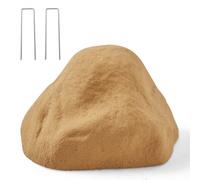 VEVOR Faux Rocher Jardin, Couverture Décorative en Roche Artificielle, Aspect Réaliste, Fausse Pierre Creuse pour Cacher Pompe Puits, Décoration Jardin, Paysage Extérieur, Couleur Sable, Petite Taille